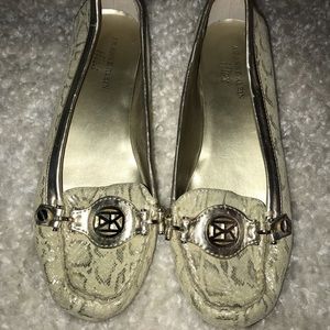 Snakeskin Off White Fashionable Flats